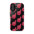 Red Foam Finger "Athens" Georgia Pattern phone case | Magnetic iPhone case | Sports fan accessory