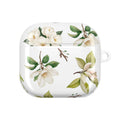 White Magnolia Floral AirPod Case | Botanical Flower Pattern