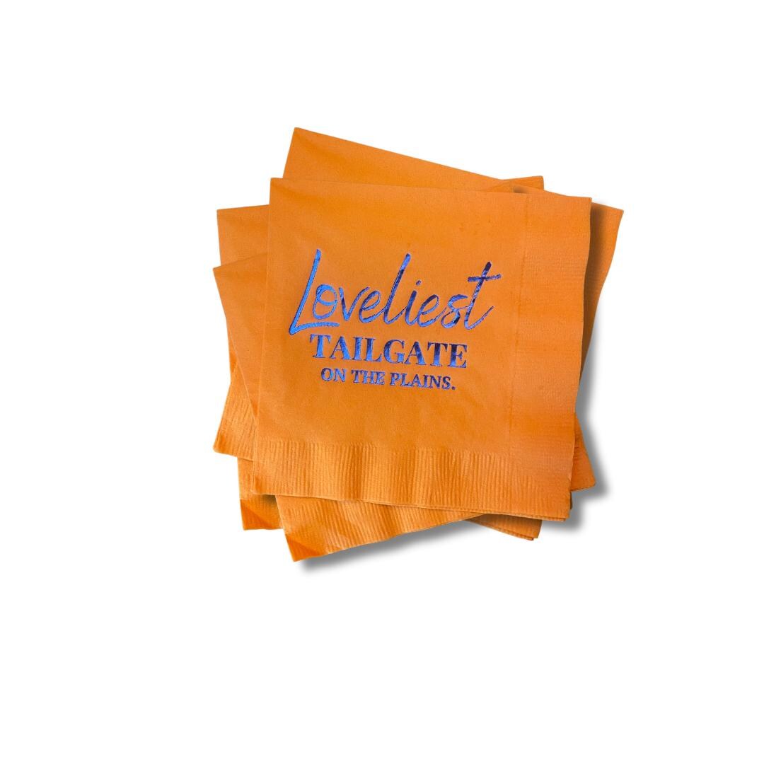 Loveliest Tailgate on the Plains Napkins