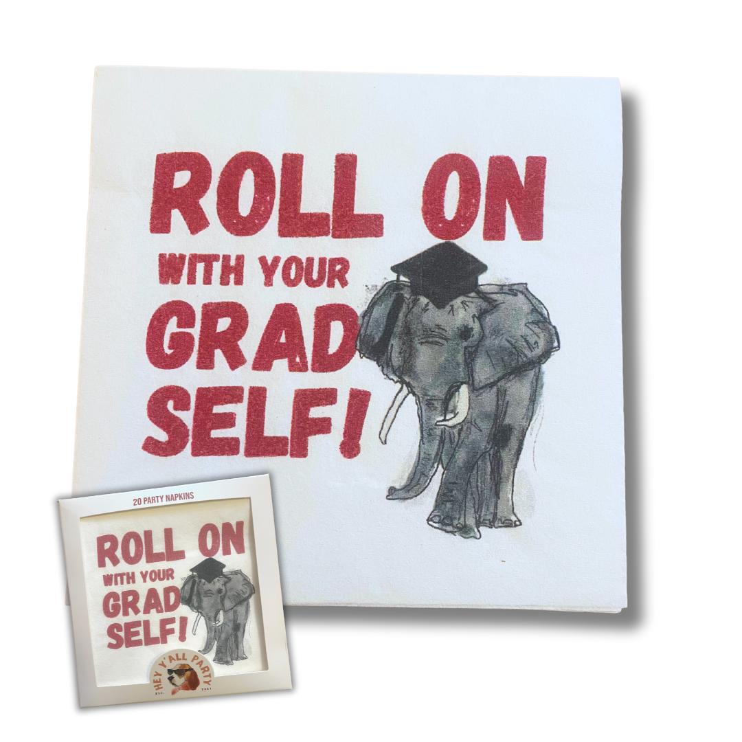 Roll on Graduation Elephant Napkins