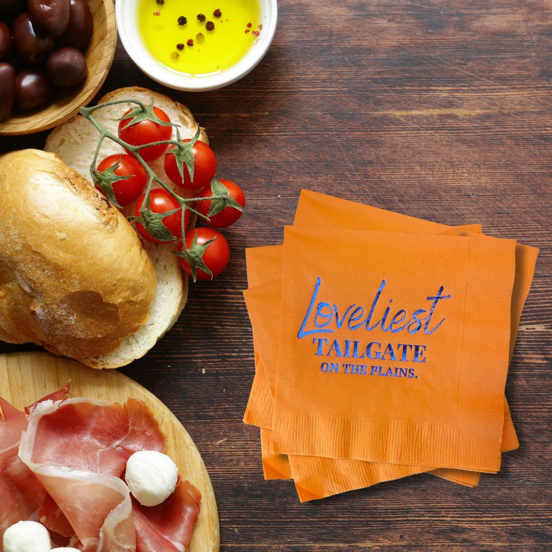 Loveliest Tailgate on the Plains Napkins
